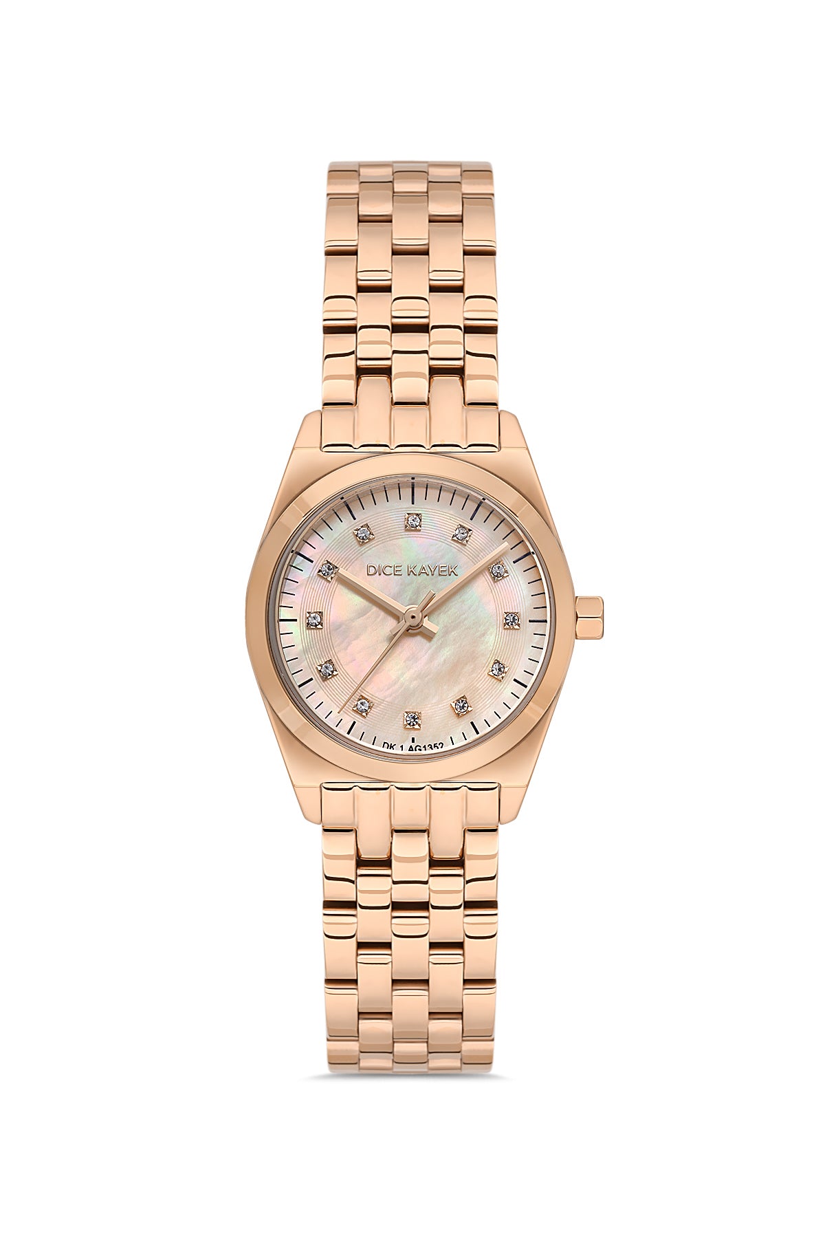 DICE KAYEK Rose Kadranlı Rose Paslanmaz masif çelik Kadın Kol Saati - DK.1.AG1352.08