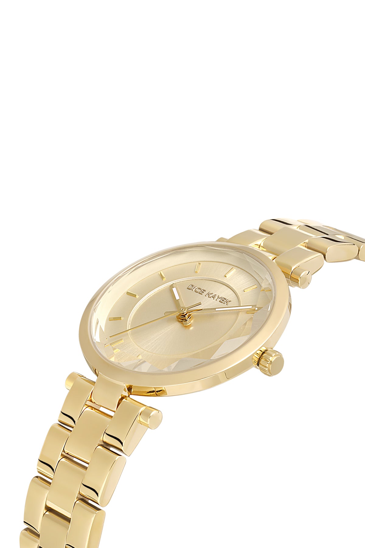 DICE KAYEK Sari Kadranlı Sari Paslanmaz masif çelik Kadın Kol Saati - DK.1.AG1366.08