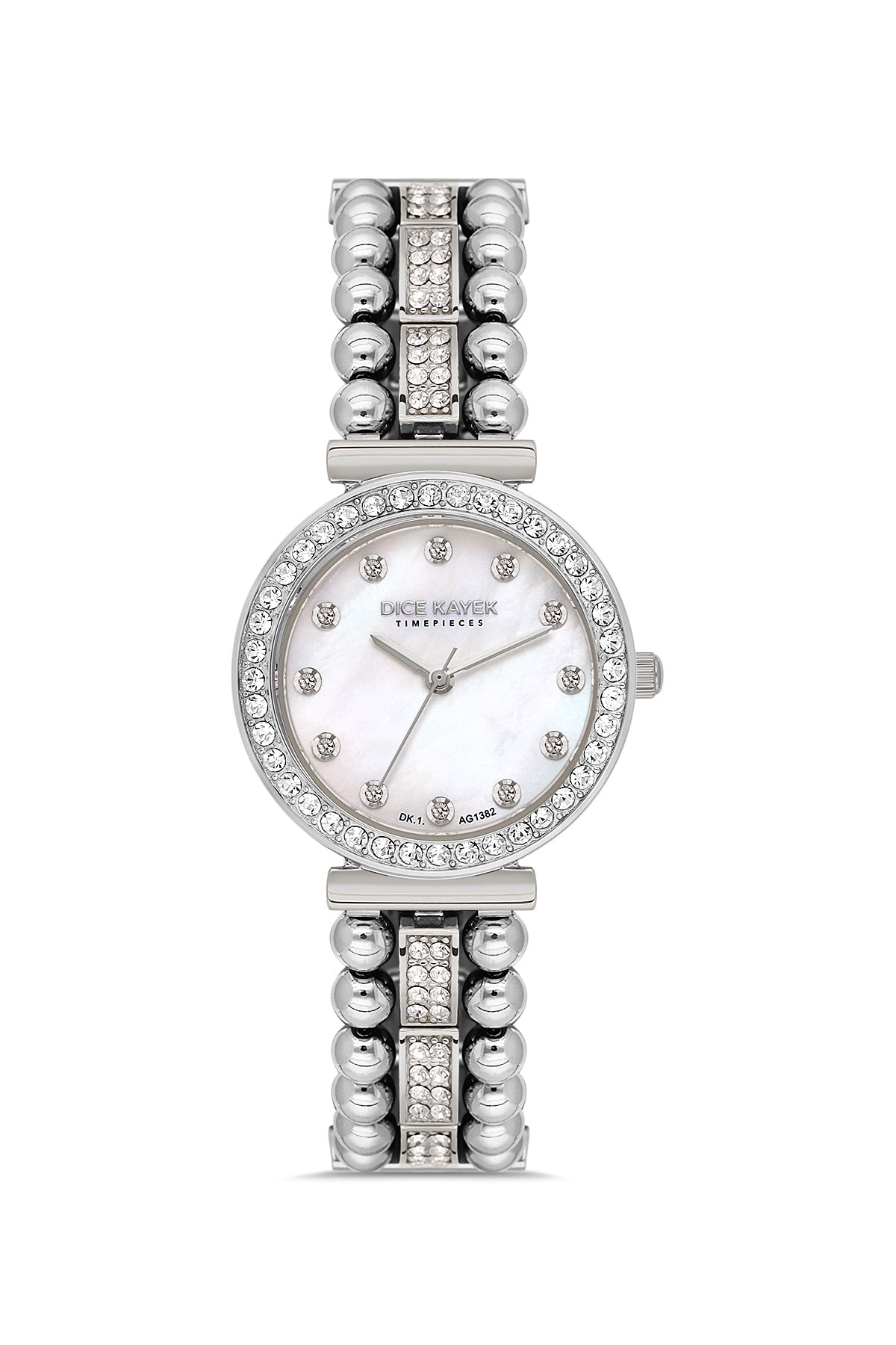Dice Kayek Women's Silver Dial Silver Stainless Steel Watch - DK.1.AG1382.01
