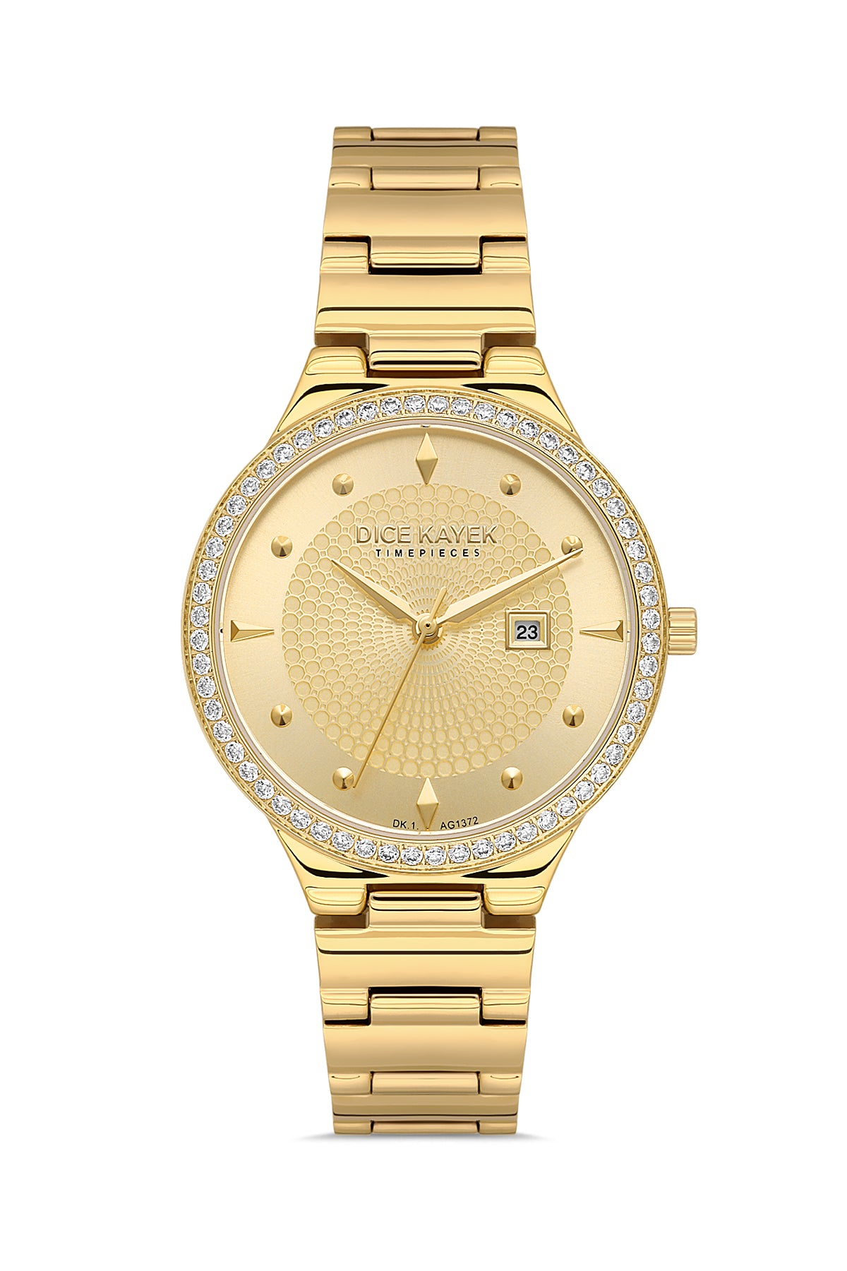 DICE KAYEK Sari Kadranlı Sari Paslanmaz masif çelik Kadın Kol Saati - DK.1.AG1372.GA4-07