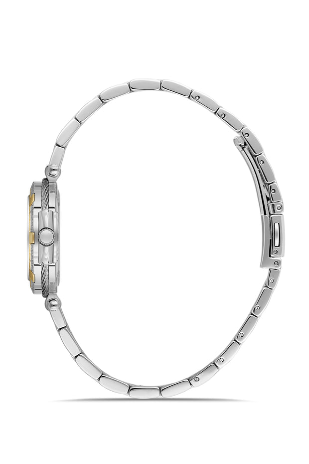 DICE KAYEK Women's Gold Watch With Silver Dial - DK.1.AG1398.03