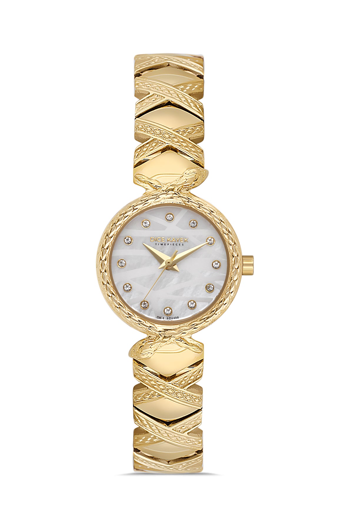 Dice Kayek Women's Silver Dial Gold Stainless Steel Watch - DK.1.AG1408.05