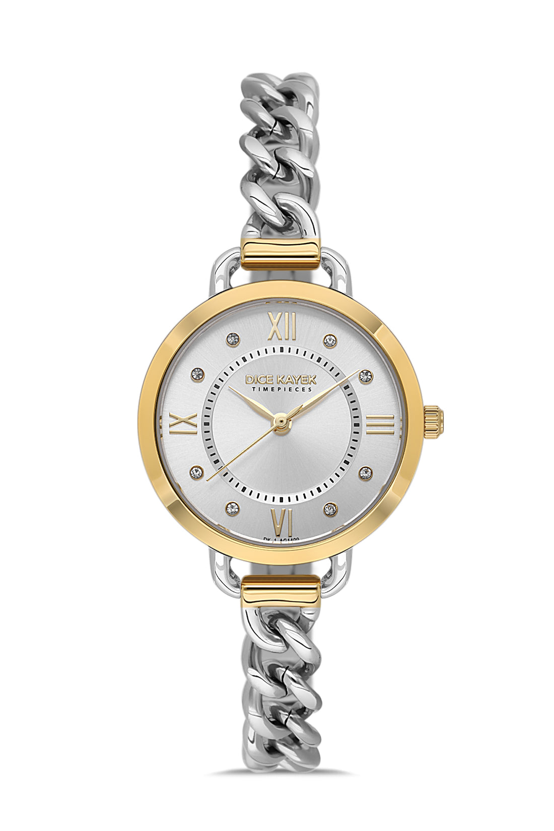 DICE KAYEK Women's Two-Tone Watch With Silver Dial - DK.1.AG1409.04