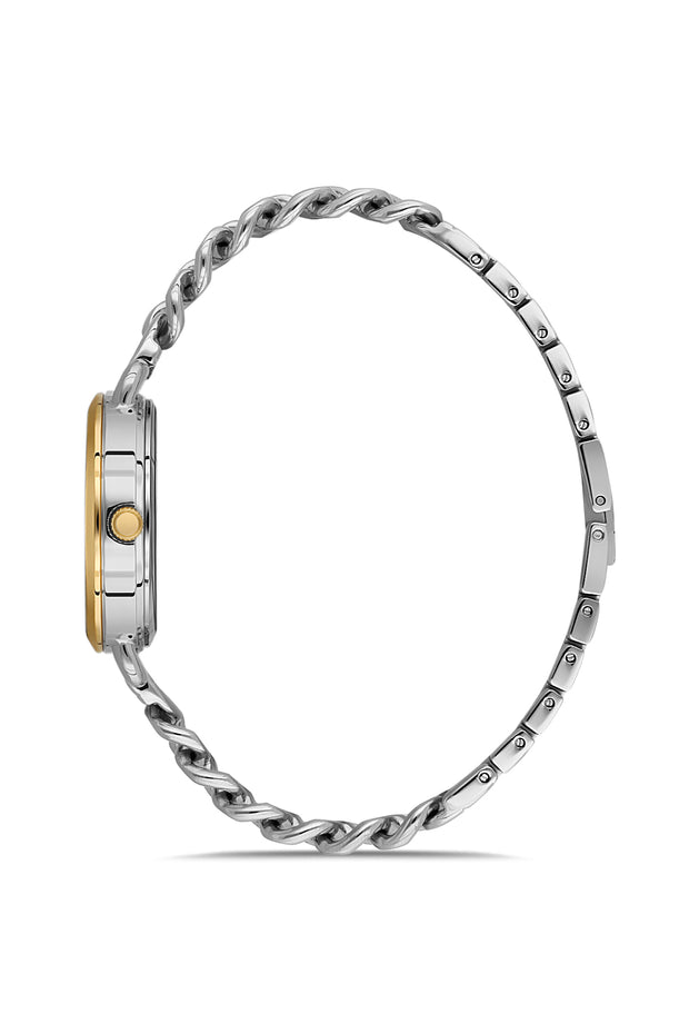 DICE KAYEK Women's Two-Tone Watch With Silver Dial - DK.1.AG1409.04