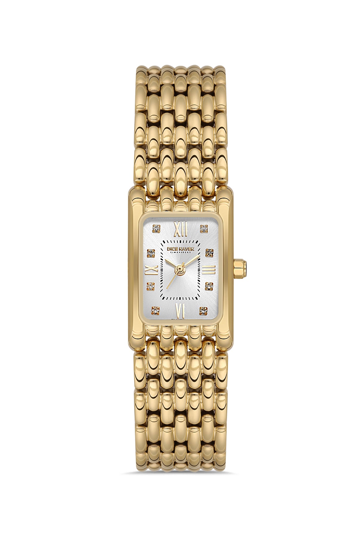 Dice Kayek Women's Silver Dial Gold Stainless Steel Watch - DK.1.AG1418.04