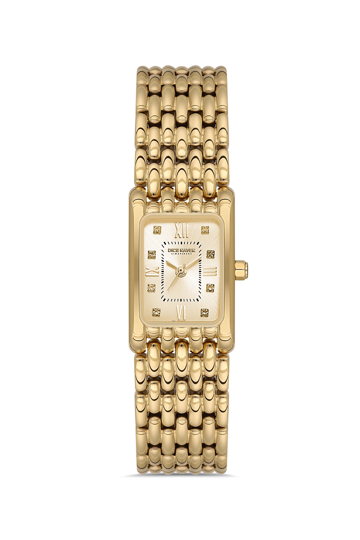 Dice Kayek Women's Gold Dial Gold Stainless Steel Watch - DK.1.AG1418.05