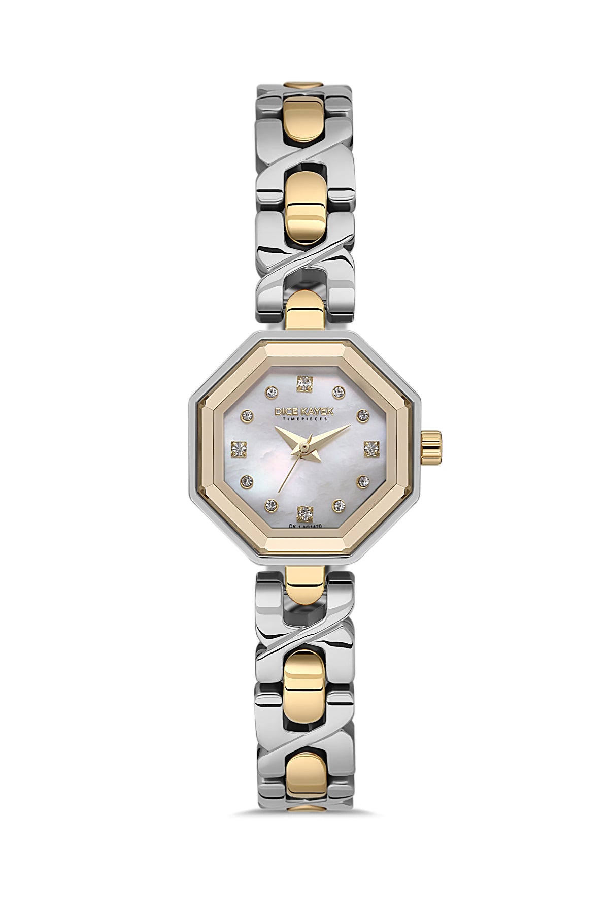 Dice Kayek Women's Silver Dial Gold & Silver Stainless Steel Watch - DK.1.AG1420.04