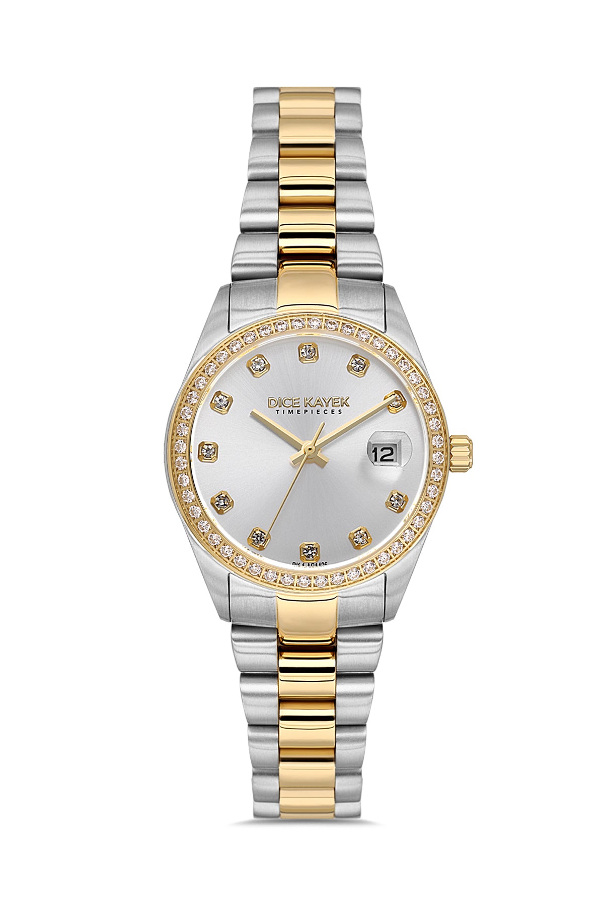 Dice Kayek Women's Silver Dial Gold & Silver Stainless Steel Watch - DK.1.AG1426.04