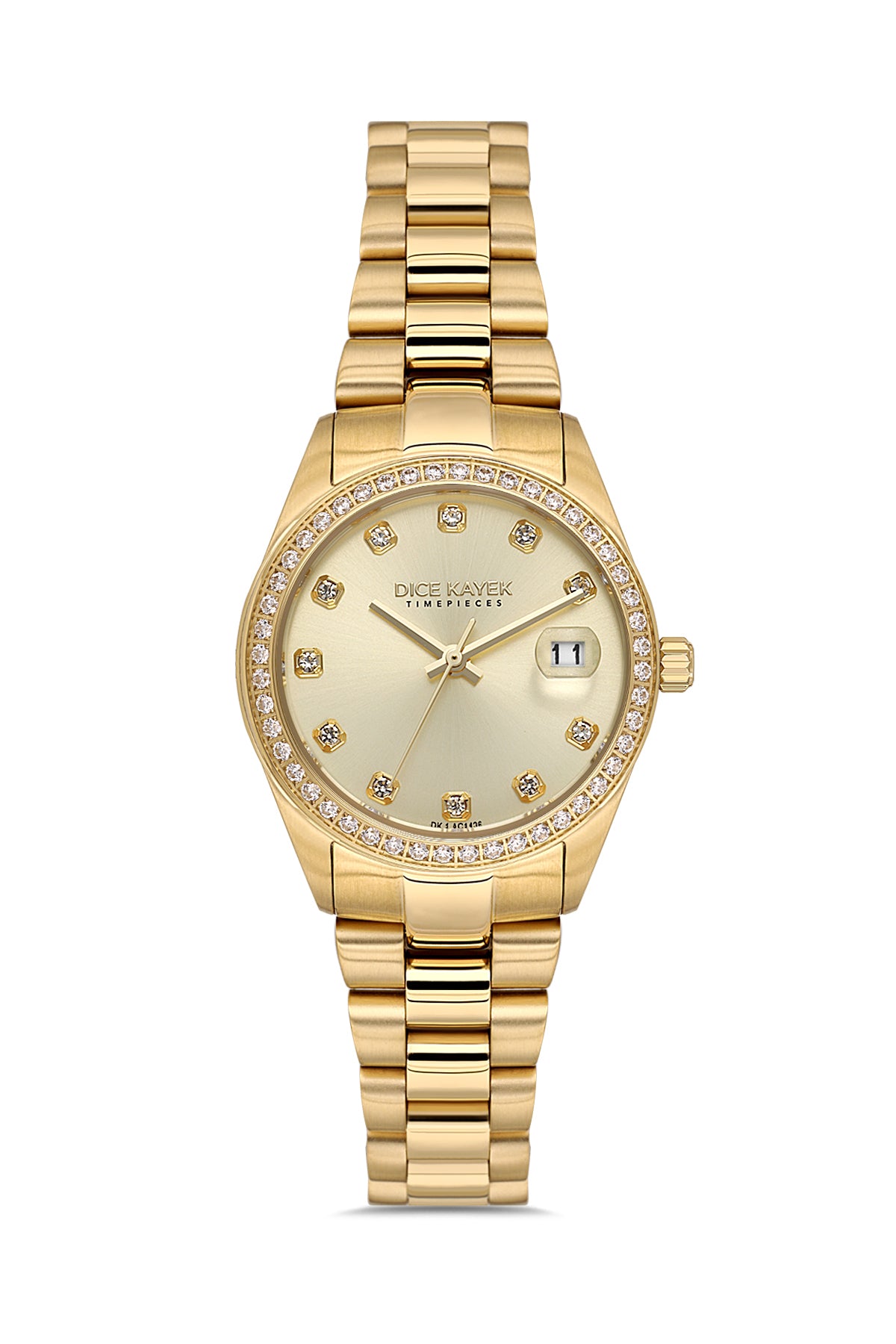 Dice Kayek Women's Gold Dial Gold Stainless Steel Watch - DK.1.AG1426.10