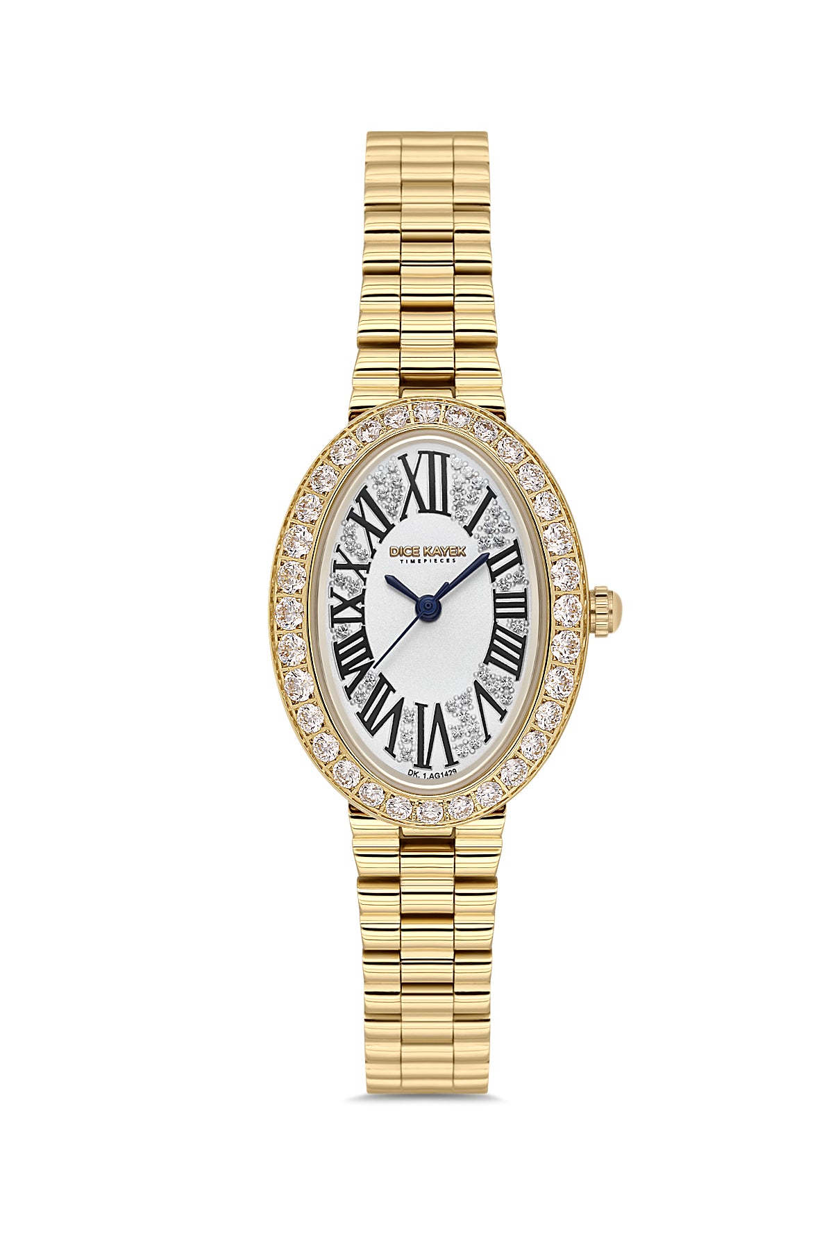 DICE KAYEK Women's Yellow Stainless Steel Watch with Silver Dial - DK.1.AG1429.20