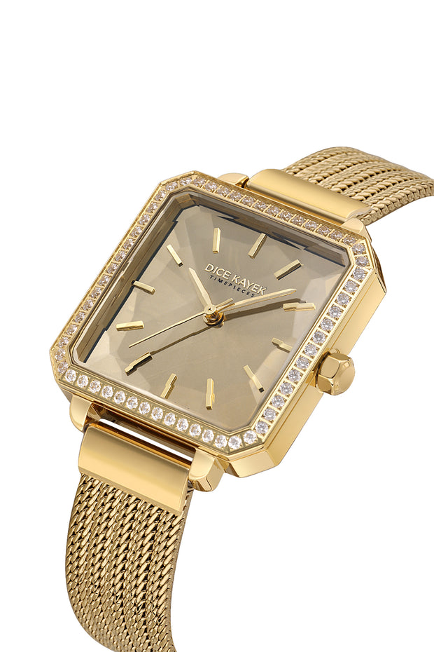 DICE KAYEK Women's Gold Watch With Gold Dial - DK.1.AG1432.25