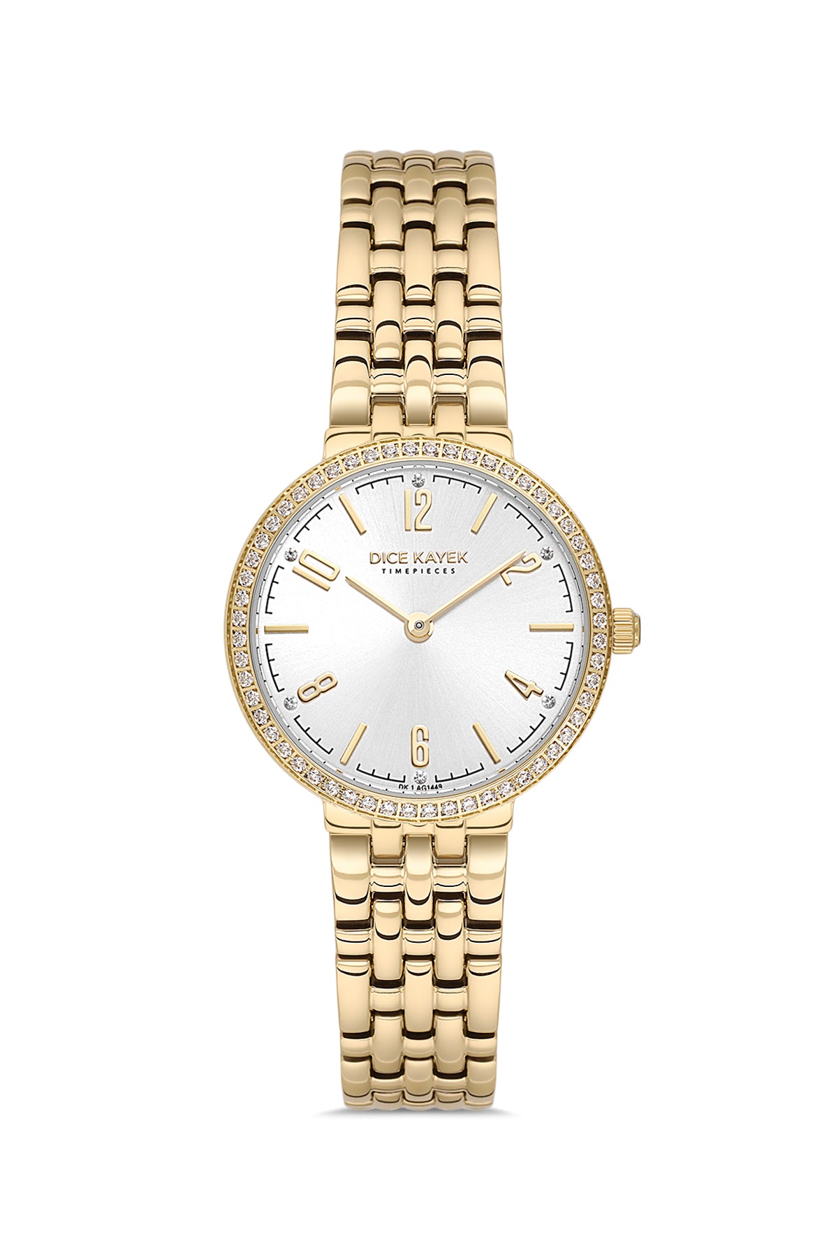 DICE KAYEK Women's Yellow Stainless Steel Watch with Silver Dial - DK.1.AG1449.20