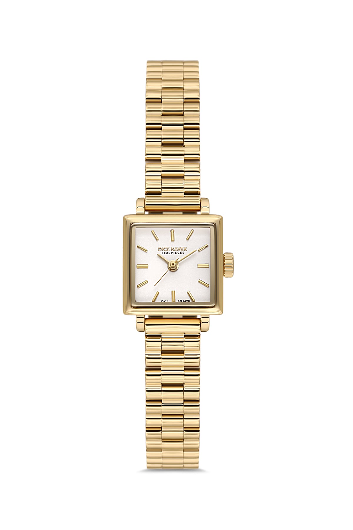 DICE KAYEK Women's Yellow Stainless Steel Watch with Silver Dial - DK.1.AG1428.20