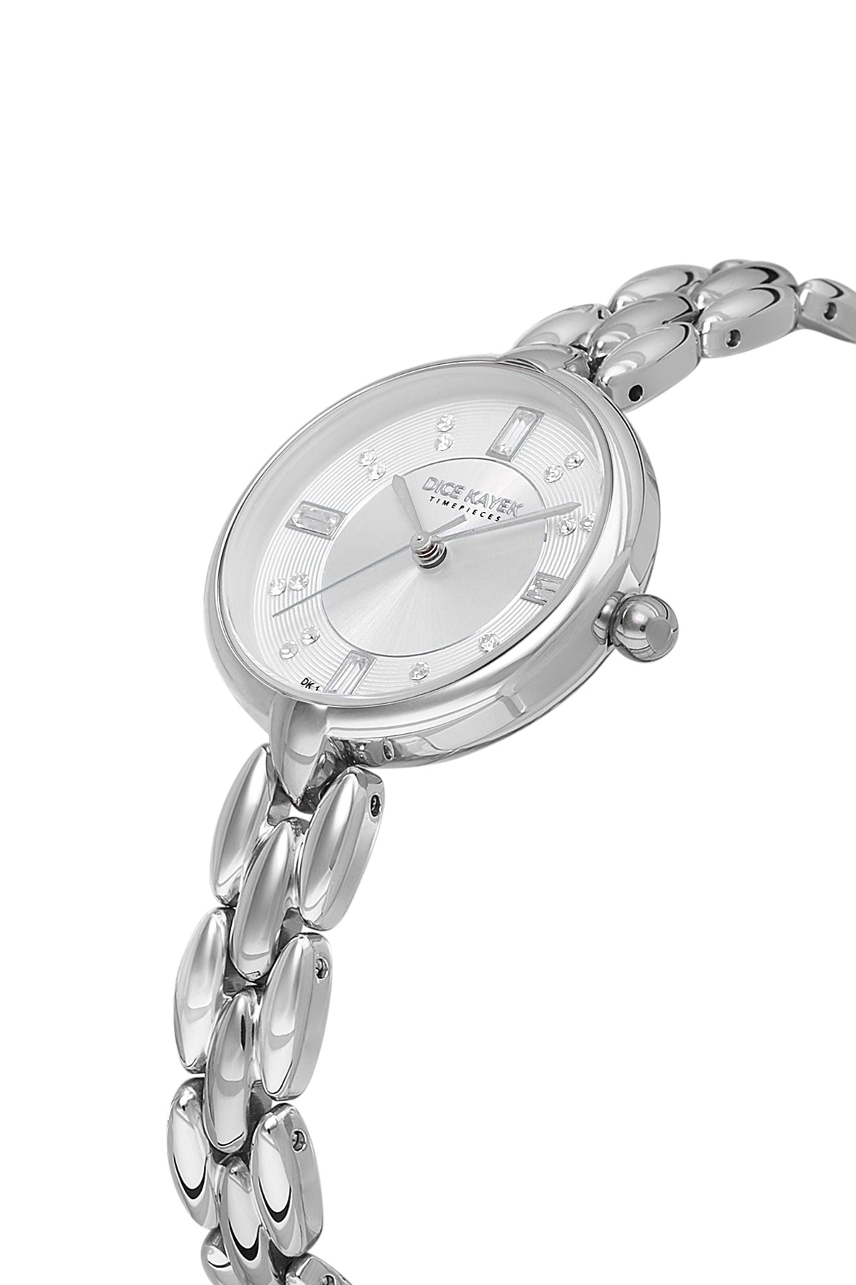 DICE KAYEK Women's Silver Stainless Steel Watch with Silver Dial - DK.1.AG1454.10