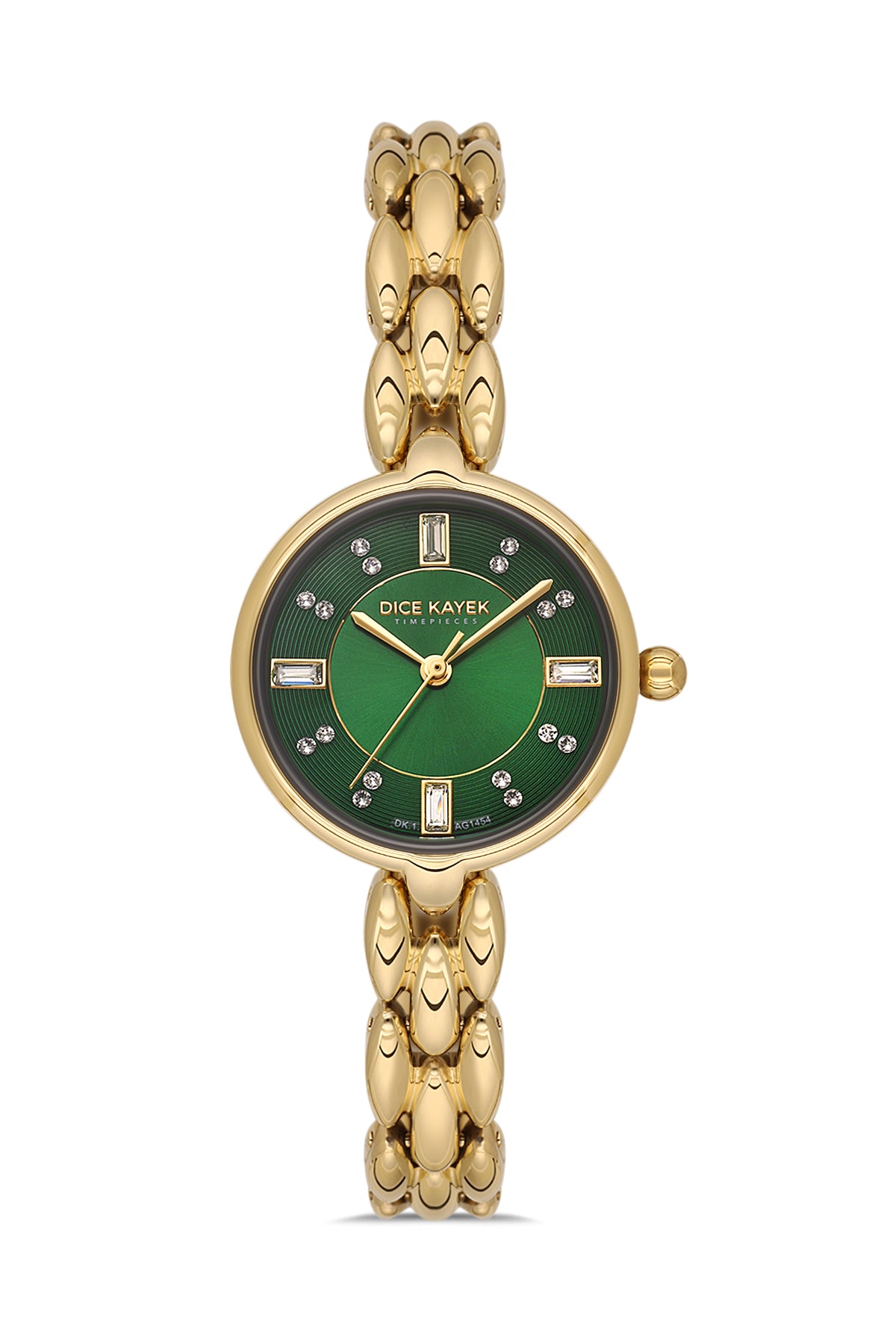 DICE KAYEK Women's Yellow Stainless Steel Watch with Green Dial - DK.1.AG1454.29