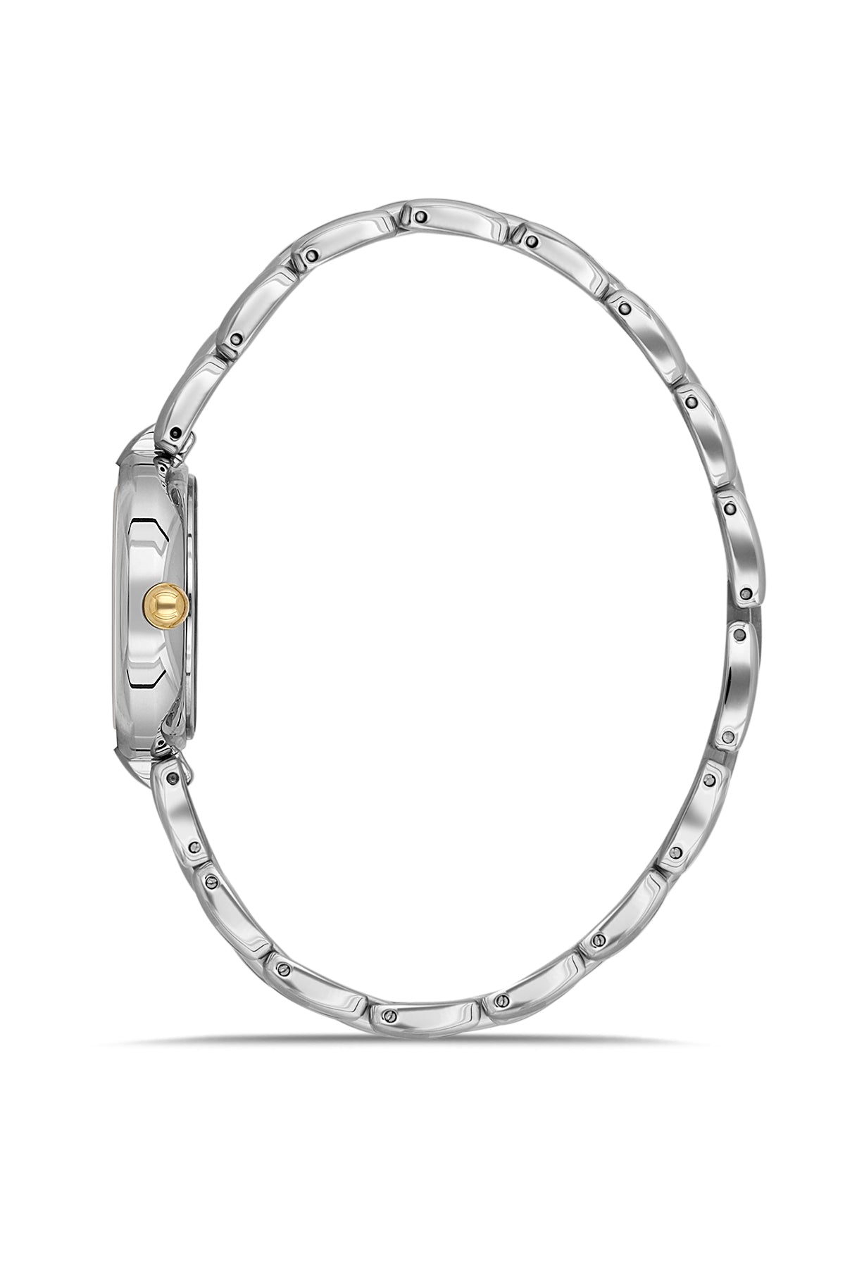 DICE KAYEK Women's Two-Tone Yellow Stainless Steel Watch with Silver Dial - DK.1.AG1454.40