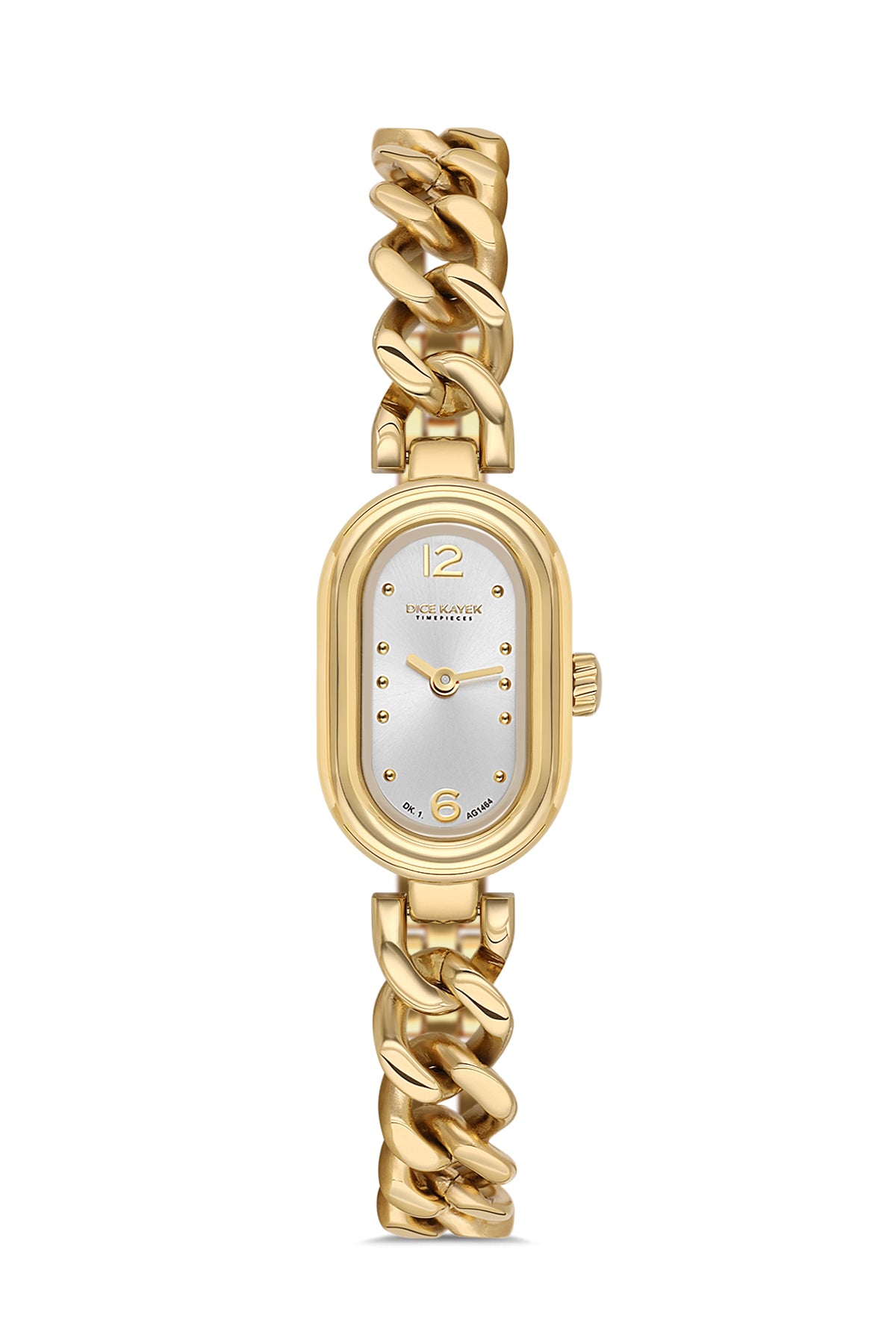 DICE KAYEK Women's Yellow Stainless Steel Watch with Silver Dial - DK.1.AG1464.20