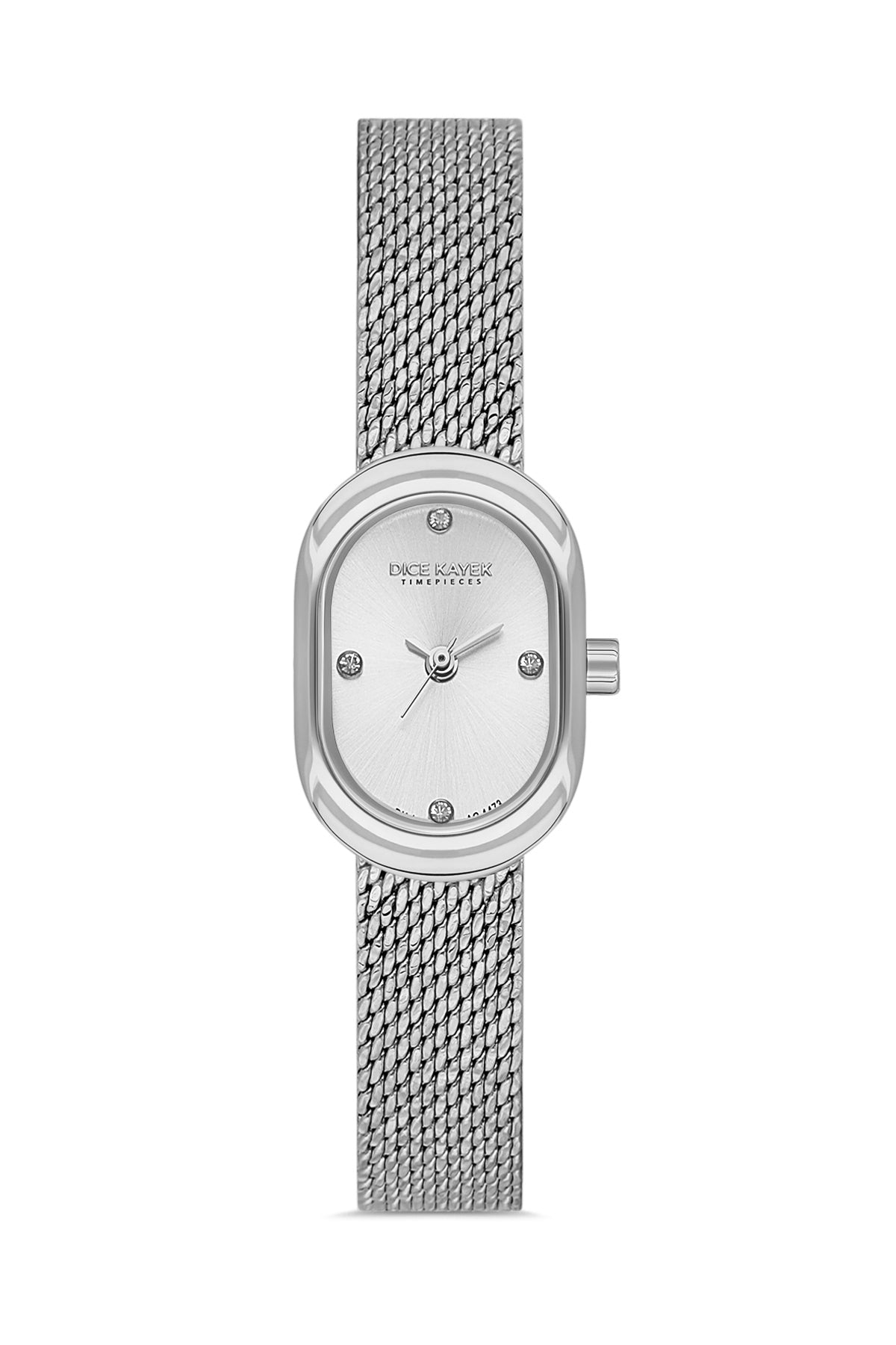 DICE KAYEK Women's Silver Stainless Steel Watch with Silver Dial - DK.1.AG1473.10