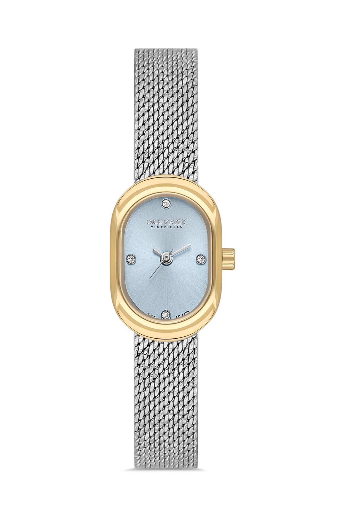 DICE KAYEK Women's Two-Tone Yellow Stainless Steel Watch with Tiffany Blue Dial - DK.1.AG1473.44