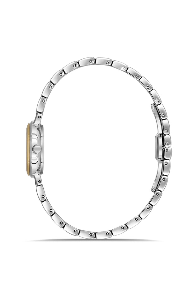 DICE KAYEK Women's Two-Tone Watch With Silver Dial - DK.1.AG1436.40