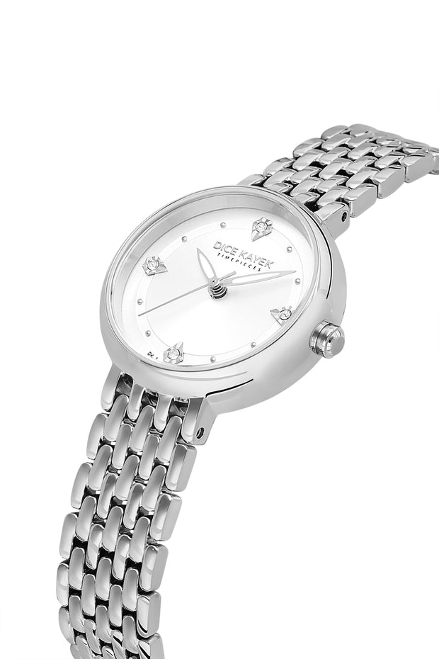 DICE KAYEK Women's Silver Watch With Silver Dial - DK.1.AG1455.10