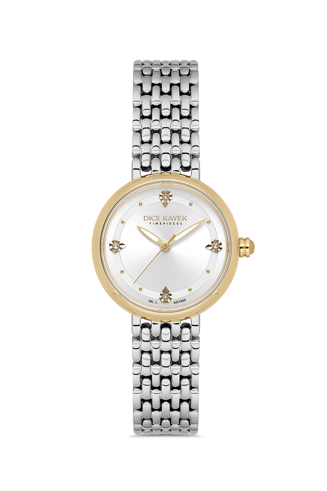 DICE KAYEK Women's Two-Tone Watch With Silver Dial - DK.1.AG1455.40