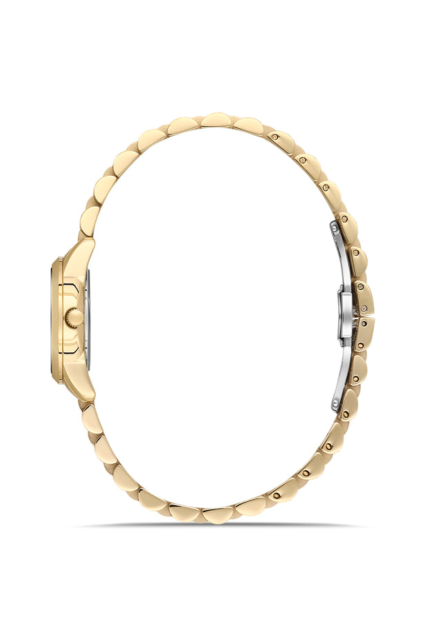 DICE KAYEK Women's Gold Watch With Silver Dial - DK.1.AG1459.20