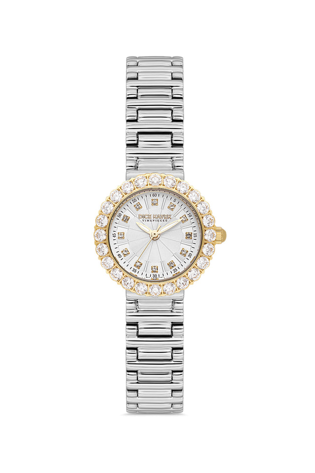DICE KAYEK Women's Two-Tone Watch With Silver Dial - DK.1.AG1461.40