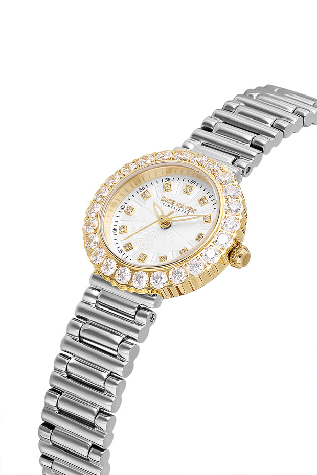 DICE KAYEK Women's Two-Tone Watch With Silver Dial - DK.1.AG1461.40