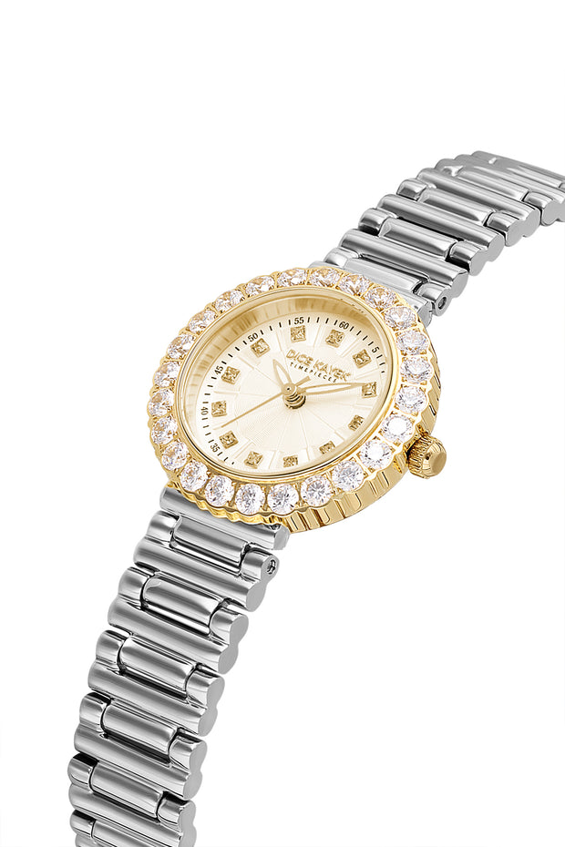 DICE KAYEK Women's Two-Tone Watch With Gold Dial - DK.1.AG1461.45